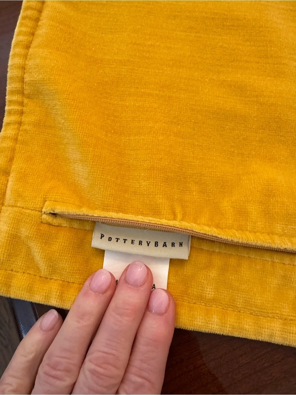 Pottery Barn Yellow Gold Velvet Accent Pillow Covers - Set of 3